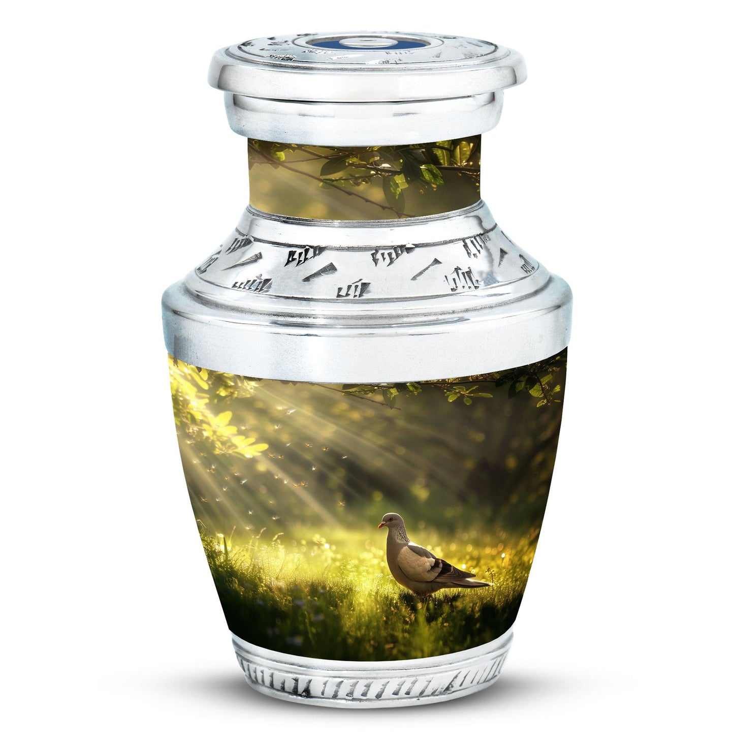 Personalized Dove Cremation Urn for Human Ashes - 3-inch, 200 cu in - Yatskia