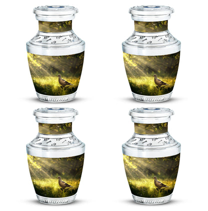 Personalized Dove Cremation Urn for Human Ashes - 3-inch, 200 cu in - Yatskia