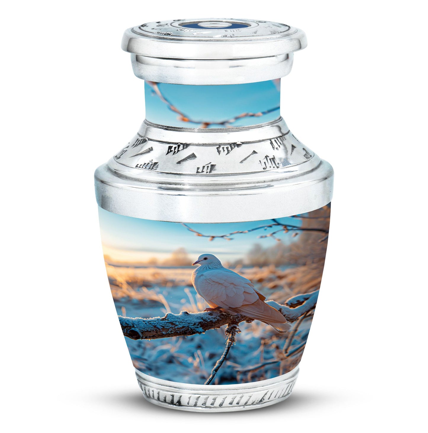 Personalized Bird Memorial Urn for Human Ashes - 10-inch, 200 cu in - Yatskia