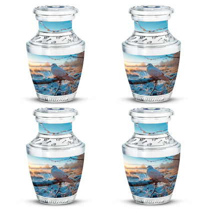 Personalized Bird Memorial Urn for Human Ashes - 10-inch, 200 cu in - Yatskia