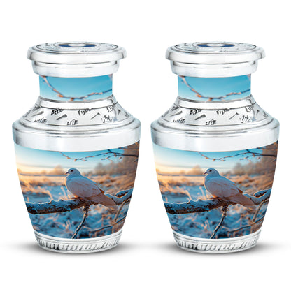 Personalized Bird Memorial Urn for Human Ashes - 10-inch, 200 cu in - Yatskia