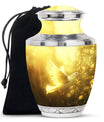 Dove Urn For Human Ashes Memorial - Yellow Urn for Adult Male