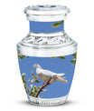 White Dove Ashes keepsake Urn For Mom - Large Memorial Urns For Women