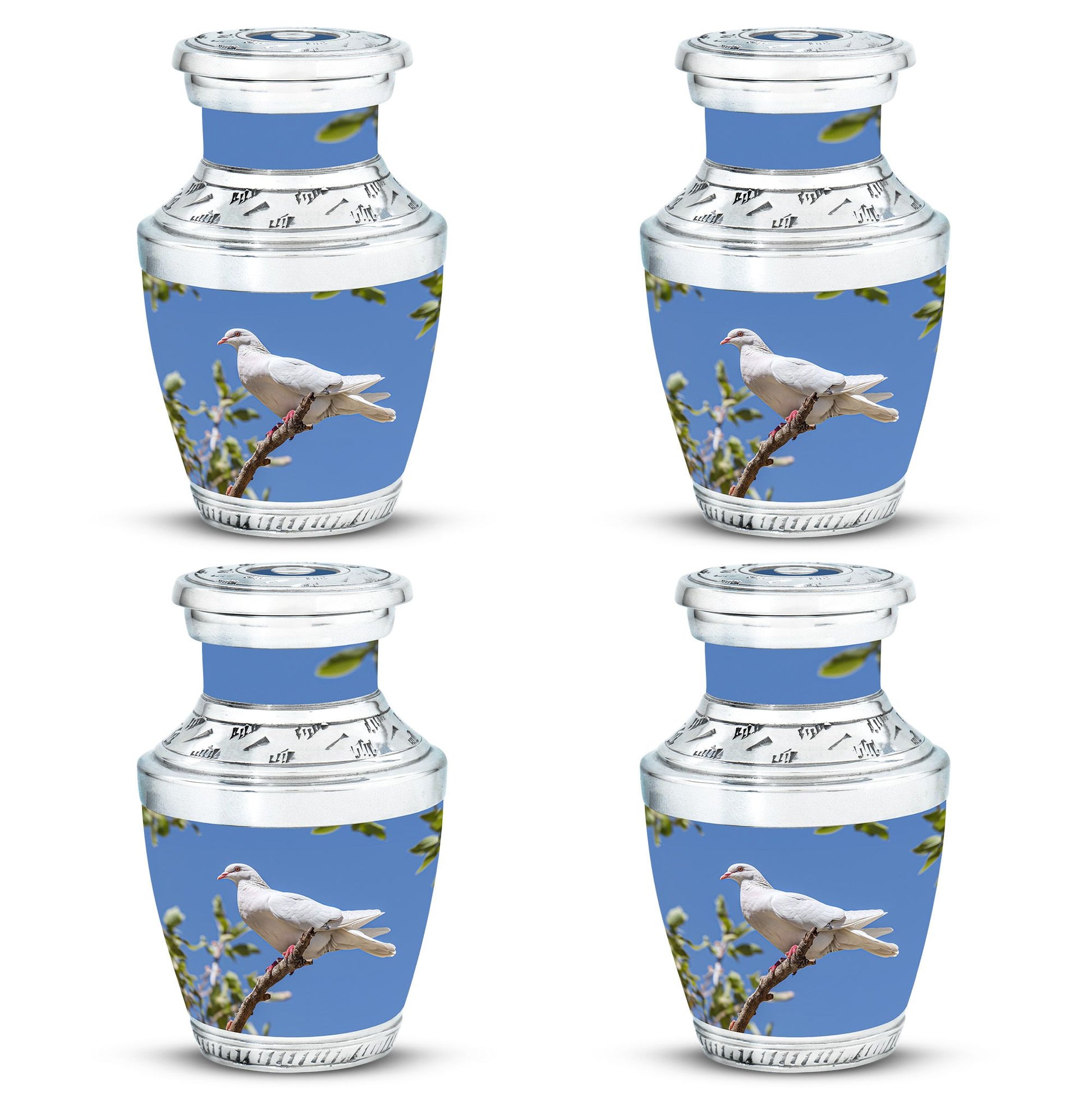 White Dove Ashes keepsake Urn For Mom - Large Memorial Urns For Women