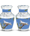 White Dove Ashes keepsake Urn For Mom - Large Memorial Urns For Women