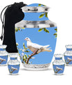 White Dove Ashes keepsake Urn For Mom - Large Memorial Urns For Women