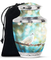 White Dove Burial Urns For Adult Human Ashes - Urns For Women