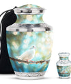White Dove Burial Urns For Adult Human Ashes - Urns For Women