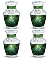 Dove Large Urns For Human Ashes - Green Forest Memorial Urn for Men