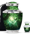 Dove Large Urns For Human Ashes - Green Forest Memorial Urn for Men