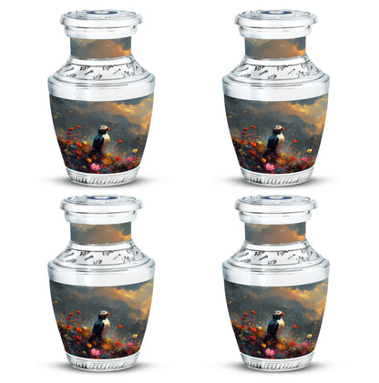 Colorful Personalized Bird Keepsake Urn for Mom - 10-inch, 200 cu in - Yatskia