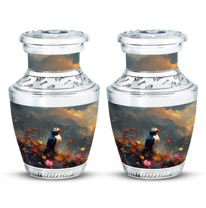 Colorful Personalized Bird Keepsake Urn for Mom - 10-inch, 200 cu in - Yatskia