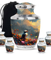 Artistic Puffin Bird Keepsake Urns - Colorful Floral Ashes Urn For Mom