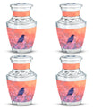 Solitary Bird Memorial Ashes Urn For Women - Pink Cremation Urn For Female