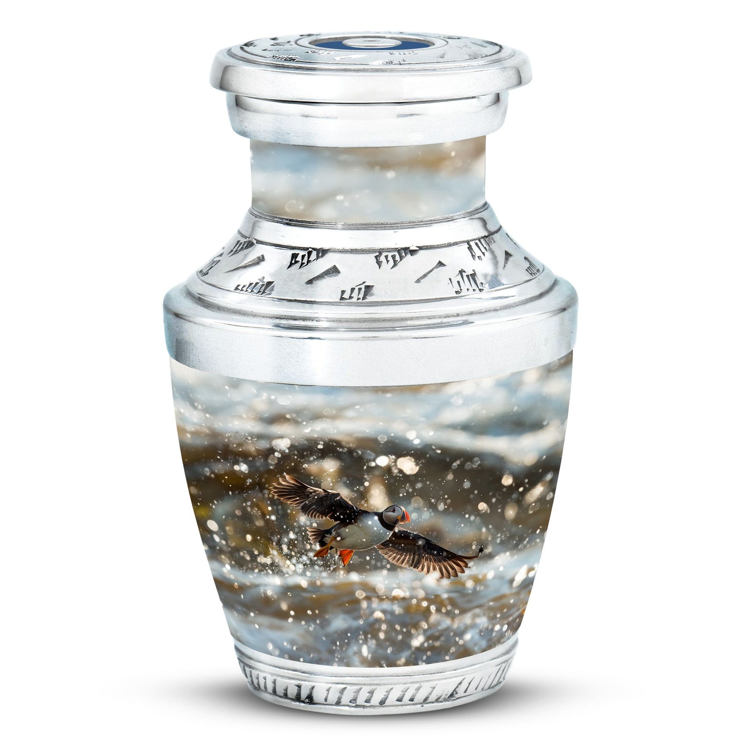 Personalized Bird Keepsake Urn for Dad - 10-inch, 200 cu in - Yatskia