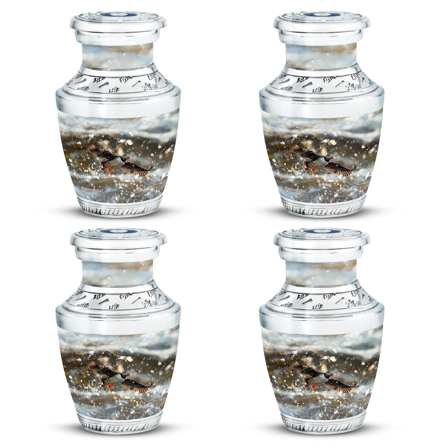 Personalized Bird Keepsake Urn for Dad - 10-inch, 200 cu in - Yatskia