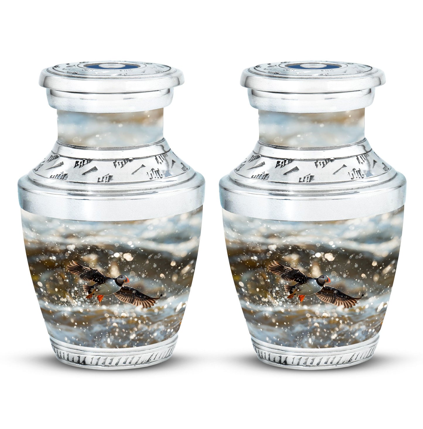 Personalized Bird Keepsake Urn for Dad - 10-inch, 200 cu in - Yatskia