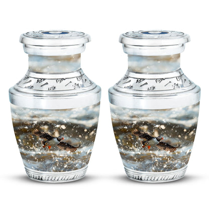 Personalized Bird Keepsake Urn for Dad - 10-inch, 200 cu in - Yatskia
