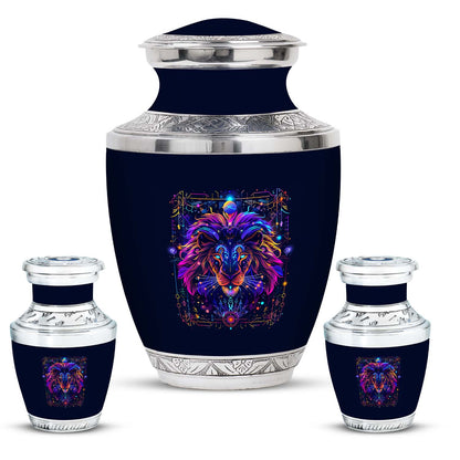 Personalized Lion Cremation Urn for Men - 10-inch, 200 cu in - Yatskia