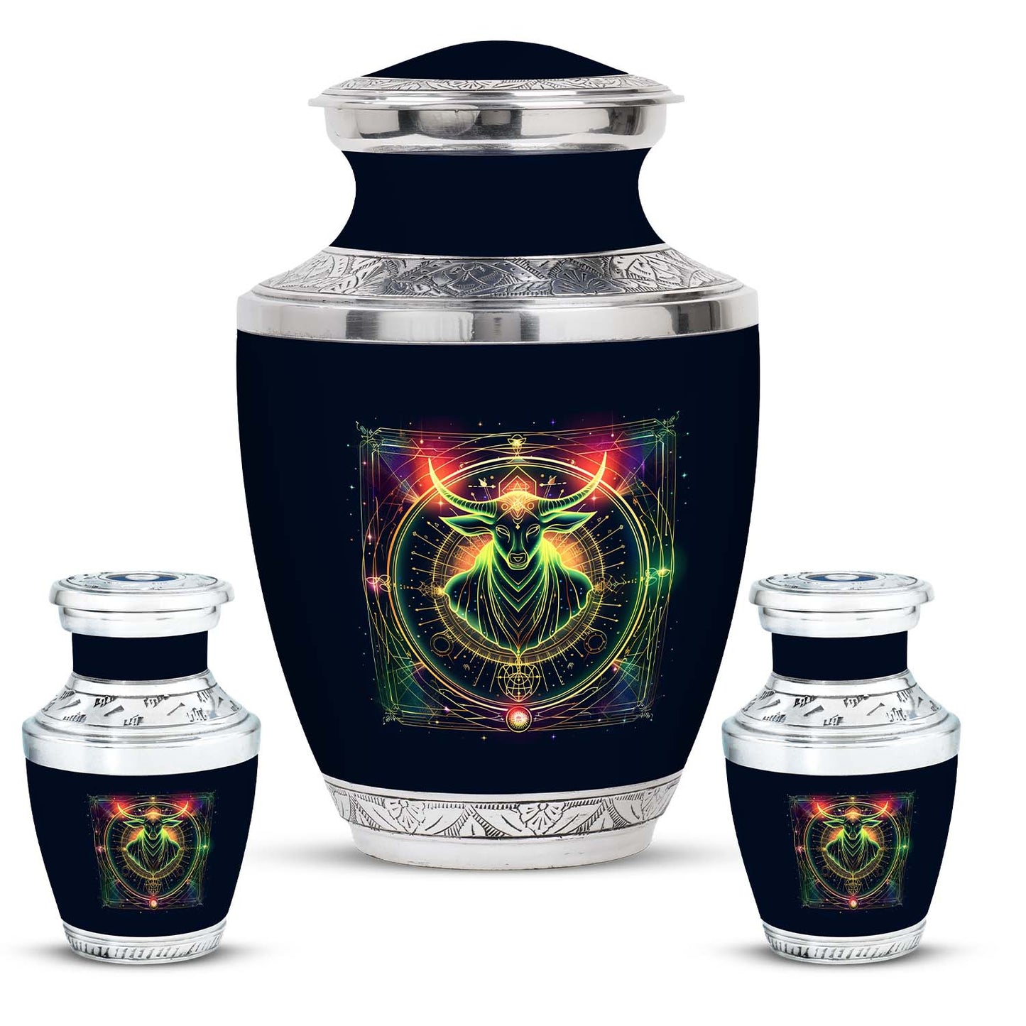 Personalized Spiritual Cremation Urn for Human Ashes - 10-inch, 200 cu in - Yatskia