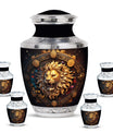 Lion Spiritual Memorial Urns for Ashes - Leo Ashes Cremation Urn For Men