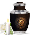 Leo Zodiac Personalized Urn For Human Ashes - Lion Memorial Urn For Sale