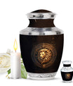 Leo Zodiac Personalized Urn For Human Ashes - Lion Memorial Urn For Sale
