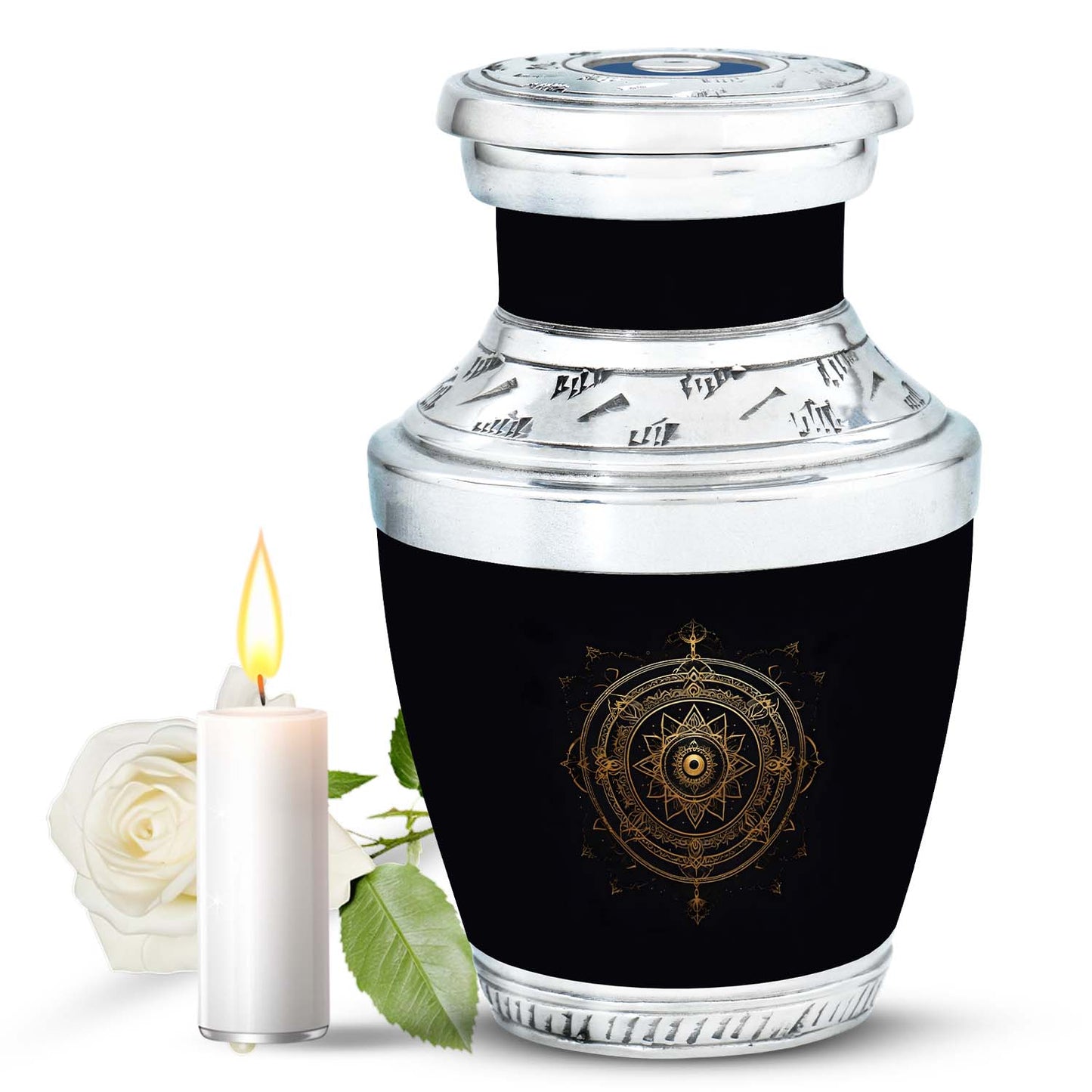 Personalized Religious Cremation Urn for Adult Female - 10-inch, 200 cu in - Yatskia