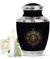 Spiritual Urns for Adult Female And Male - Golden Symmetric Urn