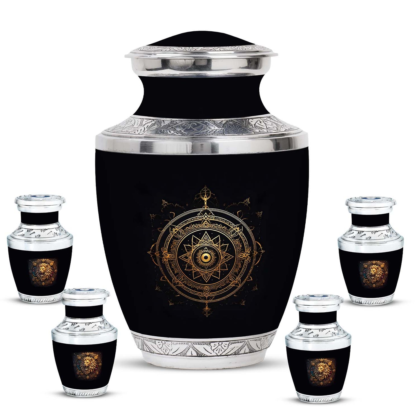 Personalized Religious Cremation Urn for Adult Female - 10-inch, 200 cu in - Yatskia