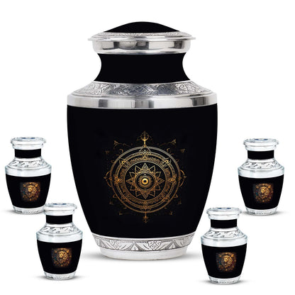 Personalized Religious Cremation Urn for Adult Female - 10-inch, 200 cu in - Yatskia