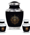 Spiritual Urns for Adult Female And Male - Golden Symmetric Urn