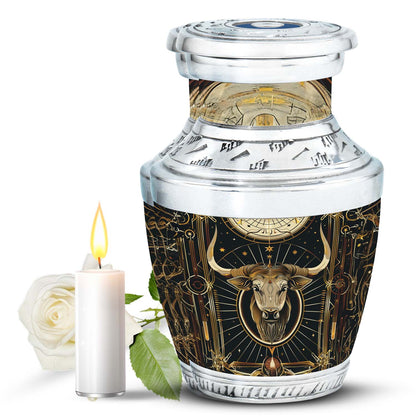 Personalized Zodiac Cremation Urn for Human Ashes - 10-inch, 200 cu in - Yatskia