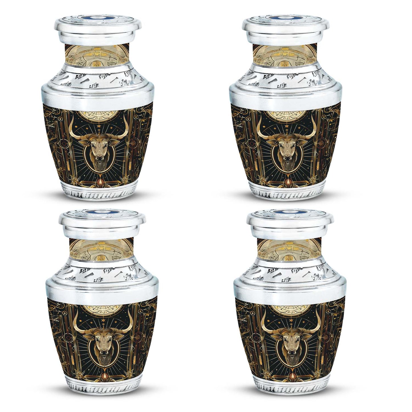 Personalized Zodiac Cremation Urn for Human Ashes - 10-inch, 200 cu in - Yatskia