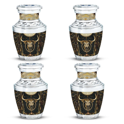 Personalized Zodiac Cremation Urn for Human Ashes - 10-inch, 200 cu in - Yatskia