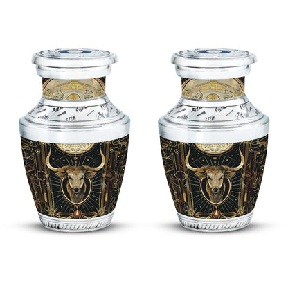 Personalized Zodiac Cremation Urn for Human Ashes - 10-inch, 200 cu in - Yatskia