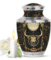 Zodiac Symbol Cremation Urn For Human Ashes - Taurus Zodiac Urn