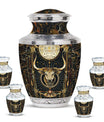 Zodiac Symbol Cremation Urn For Human Ashes - Taurus Zodiac Urn