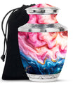 Abstract Urns For Adult Male And Female - Pink Abstract Urn For Cremation