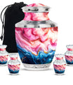 Abstract Urns For Adult Male And Female - Pink Abstract Urn For Cremation