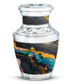 Abstract Small Keepsake Urns For Human Ashes - Colorful Memorial Urn