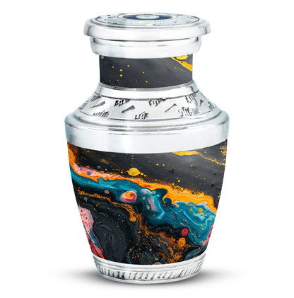 Colorful Personalized Marble Keepsake Urn for Human Ashes - 10-inch, 200 cu in - Yatskia