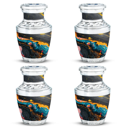 Colorful Personalized Marble Keepsake Urn for Human Ashes - 10-inch, 200 cu in - Yatskia