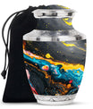 Abstract Small Keepsake Urns For Human Ashes - Colorful Memorial Urn