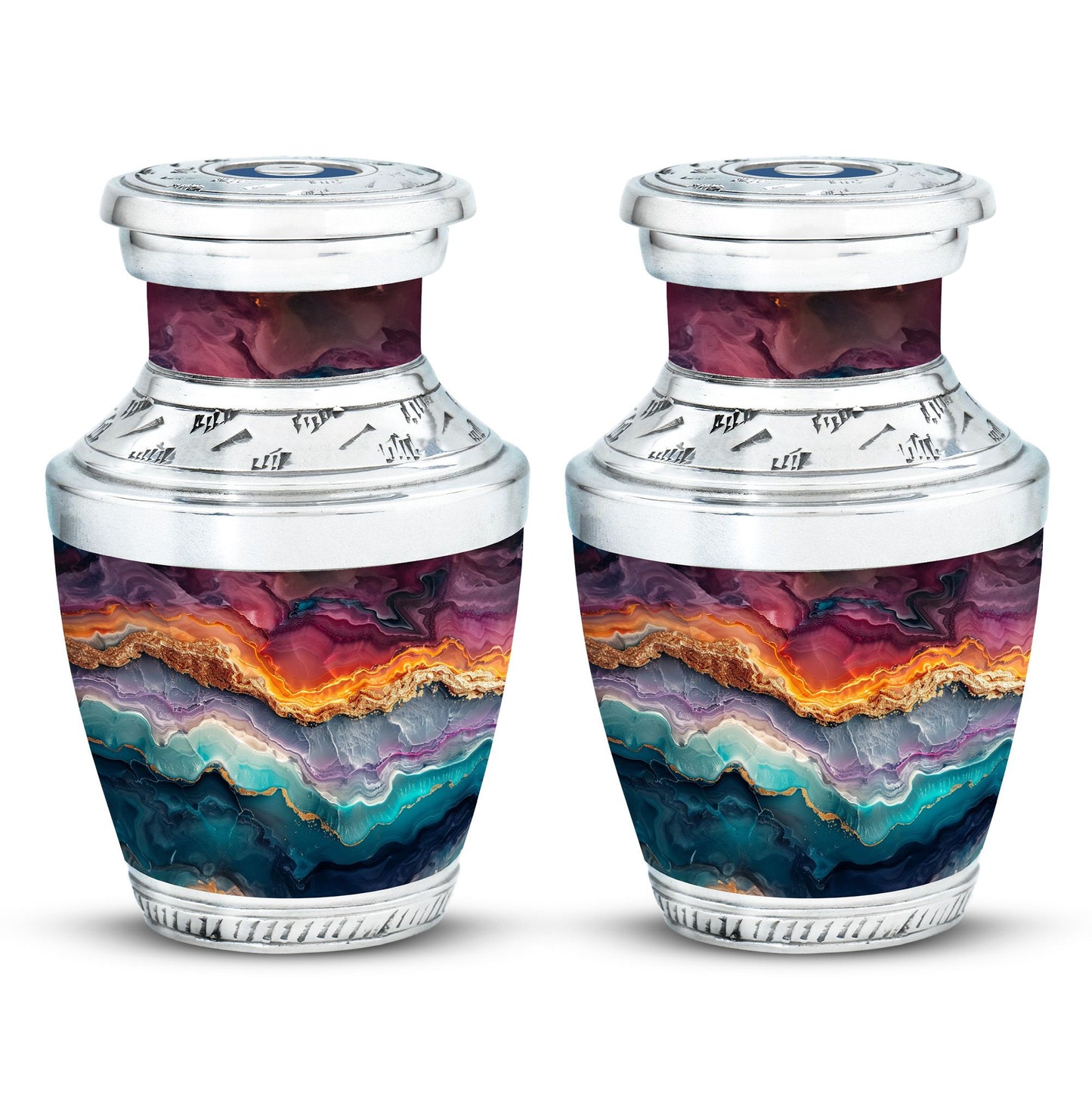 Personalized Marble Memorial Urn for Adult - 10-inch, 200 cu in - Yatskia