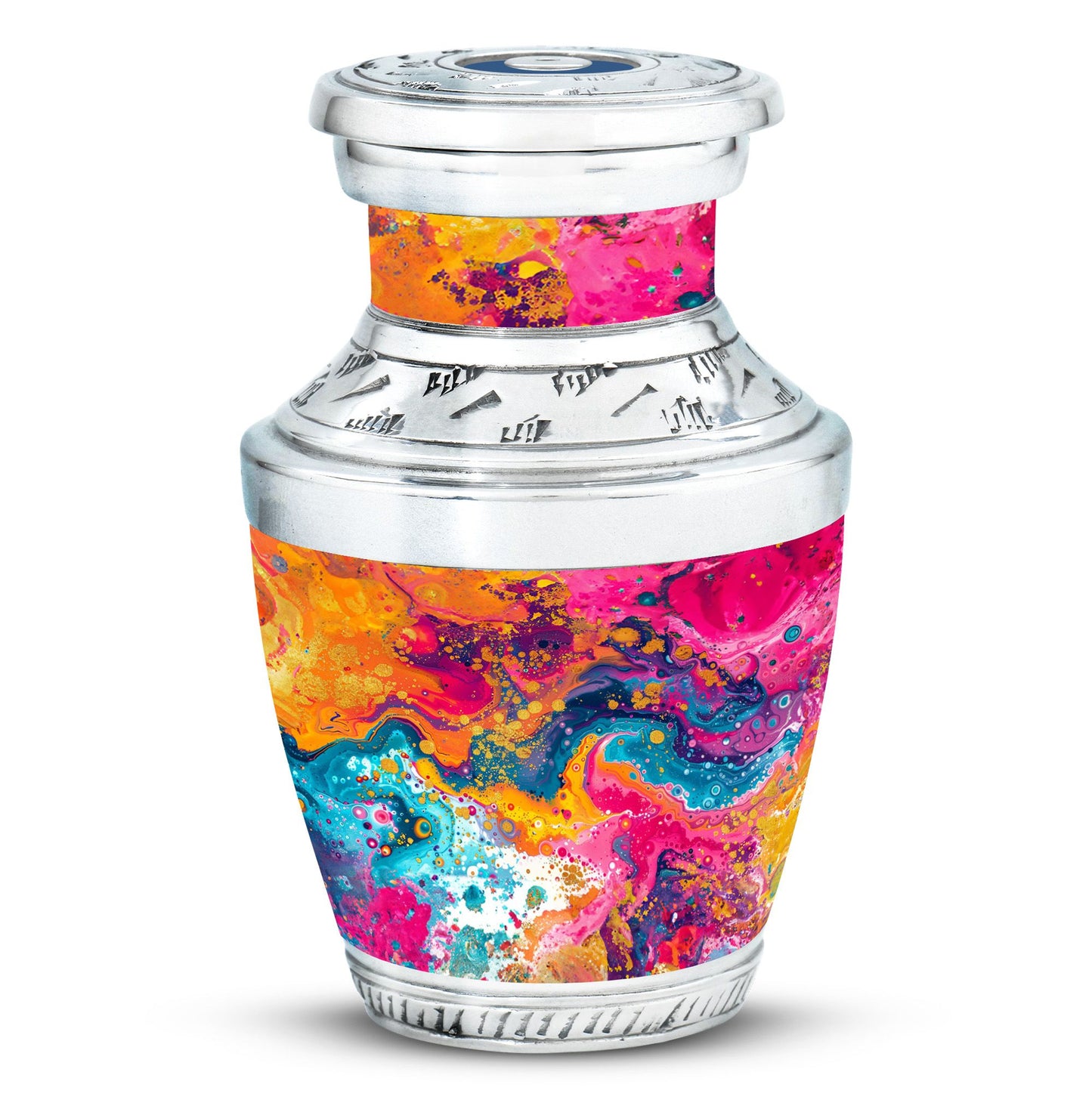 Colorful Personalized Marble Keepsake Urn for Human Ashes - 10-inch, 200 cu in - Yatskia