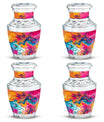 Colorful Abstract Urn For Ashes Adult Male - Large Memorial Urn Keepsake