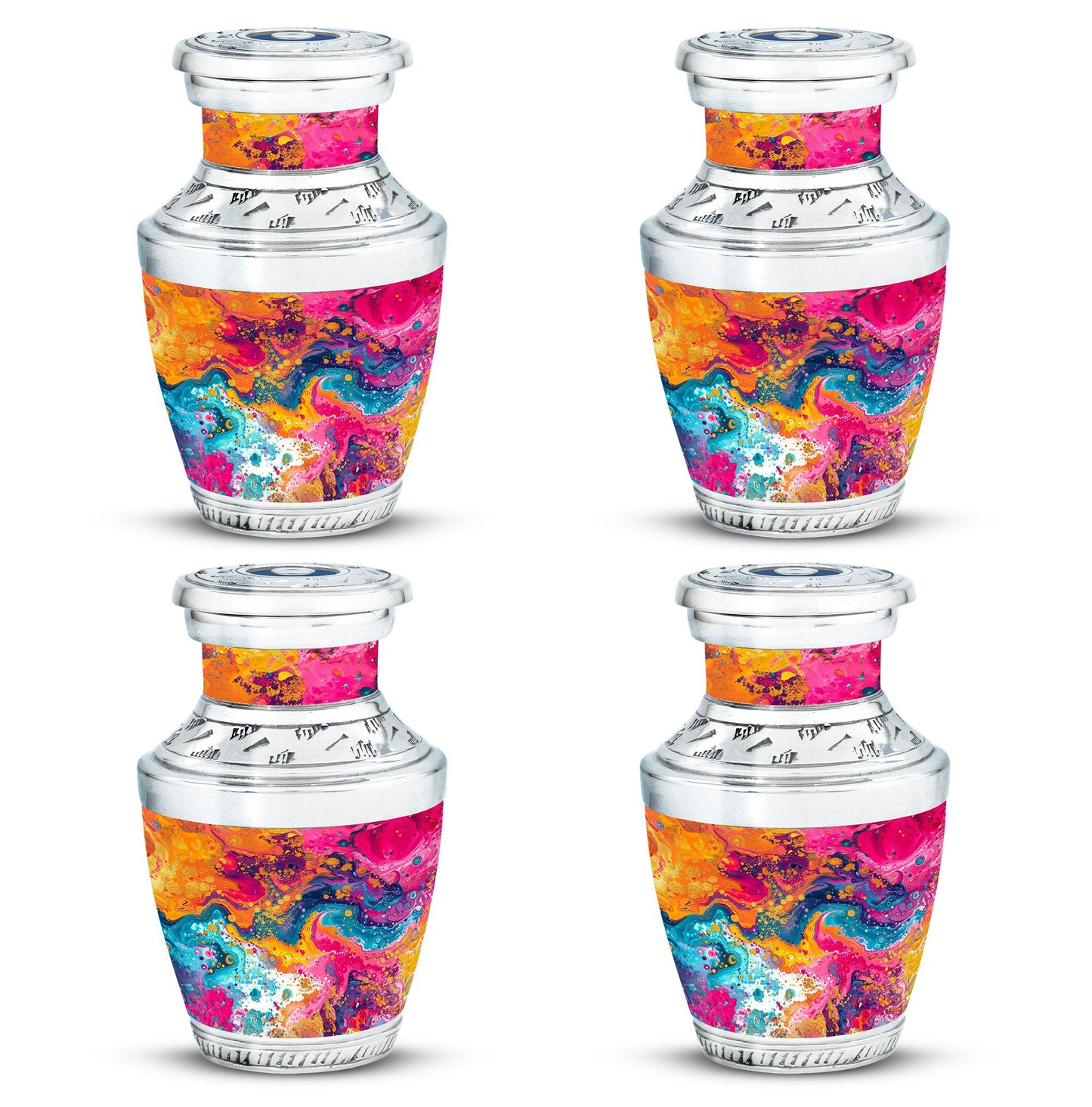 Colorful Personalized Marble Keepsake Urn for Human Ashes - 10-inch, 200 cu in - Yatskia