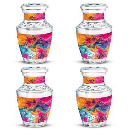 Colorful Personalized Marble Keepsake Urn for Human Ashes - 10-inch, 200 cu in - Yatskia