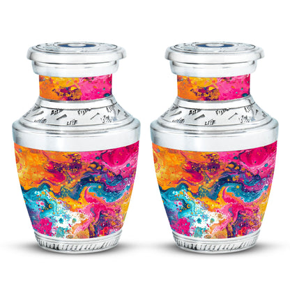 Colorful Personalized Marble Keepsake Urn for Human Ashes - 10-inch, 200 cu in - Yatskia